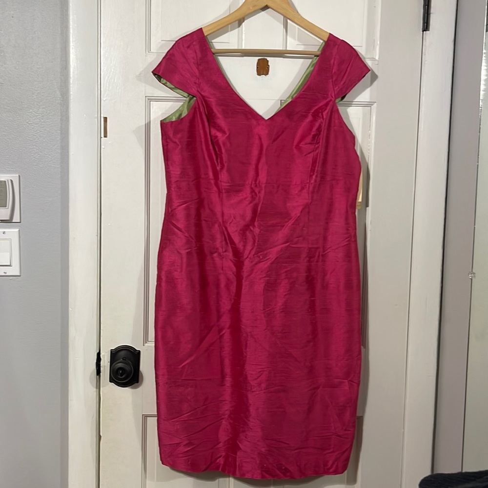Fitted Shantung Dress
